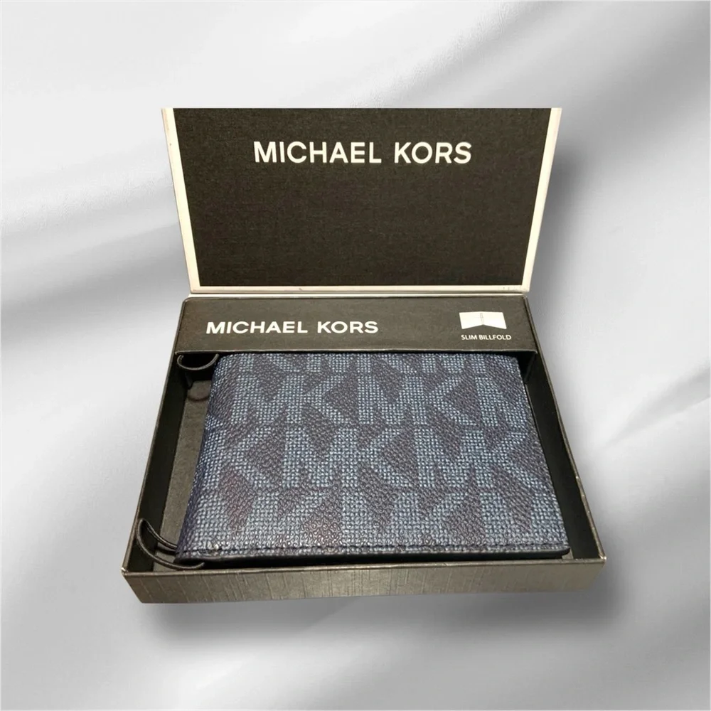 Michael Kors Blue Key Card Holder